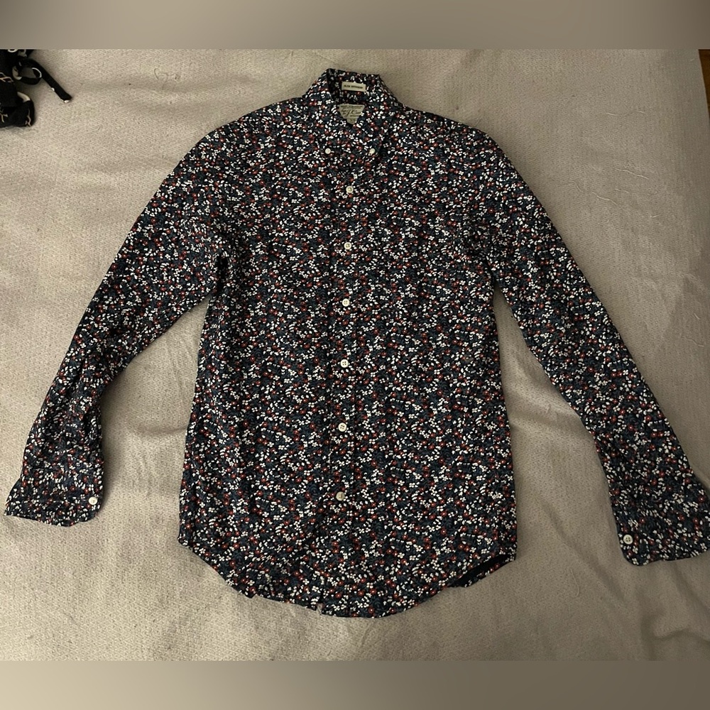 J. Crew Flowered Button Down